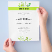 芝生気にモダン造園 チラシ (手)