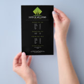 芝生気にモダン/造園芝生のロゴ価格表 チラシ (ハンドル)