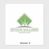 芝生気にモダン/造園草のロゴ シール (シート)