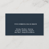 芝生気にリーフロゴ名刺 名刺 (裏面)