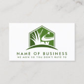 芝生気にロゴモダンプロフェッショナル造園 名刺 (正面)