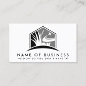 芝生気にロゴモダンプロフェッショナル造園 名刺 (正面)