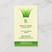 芝生気にロゴ名刺 名刺 (正面)