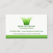 芝生気にロゴ名刺 名刺 (正面)