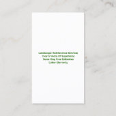 芝生気にロゴ名刺 名刺 (裏面)