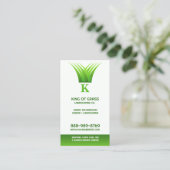 芝生気にロゴ名刺 名刺 (スタンド正面)