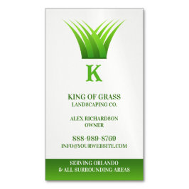 芝生気にロゴ マグネット名刺