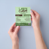 芝生気にロゴ、芝生サー気にビス チラシ (手)