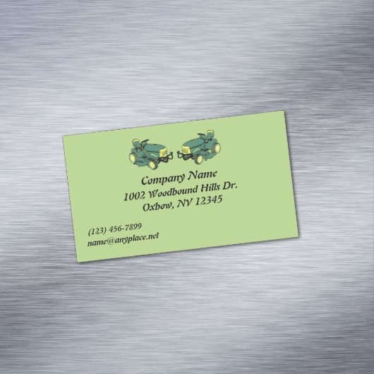 芝生気に会社磁気名刺 マグネット名刺 (インサイチュ)