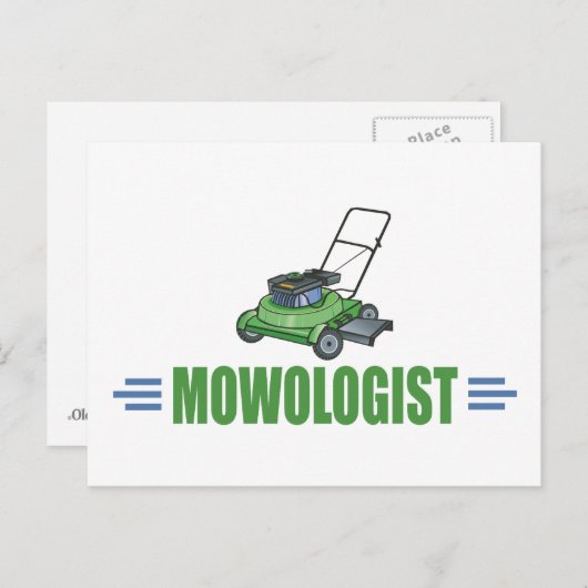 芝生気に刈草ローンズ造園ヤード ポストカード (正面/裏面)