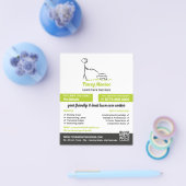 芝生気に労働者、芝生気にサービス チラシ (シングル)