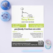 芝生気に労働者、芝生気にサービス チラシ (シングル)