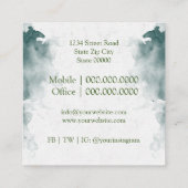 芝生気に又は造園 スクエア名刺 (裏面)