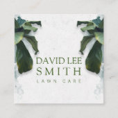 芝生気に又は造園 スクエア名刺 (正面)