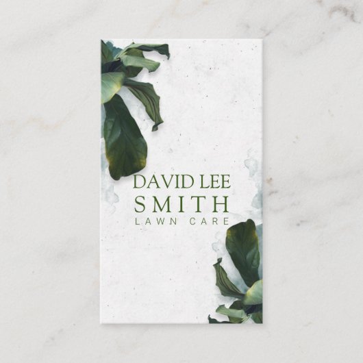 芝生気に又は造園 名刺 (正面)