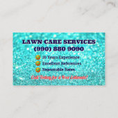 芝生気に名刺造園草刈り 名刺 (裏面)