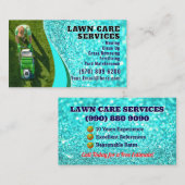 芝生気に名刺造園草刈り 名刺 (正面/裏面)