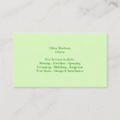 芝生気に名刺 名刺 (裏面)