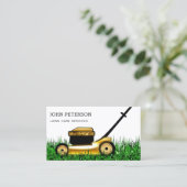 芝生気に園芸の草刈りサーエレガントビス 名刺 (スタンド正面)