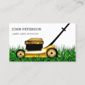 芝生気に園芸の草刈りサーエレガントビス 名刺 (正面)
