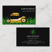 芝生気に園芸草の切断サービスルクス 名刺 (正面/裏面)