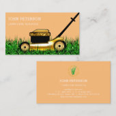 芝生気に園芸草の切断サービスルクスVIP 名刺 (正面/裏面)