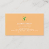 芝生気に園芸草の切断サービスルクスVIP 名刺 (裏面)