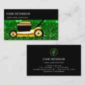 芝生気に園芸草の切断サービスVIP 名刺 (正面/裏面)