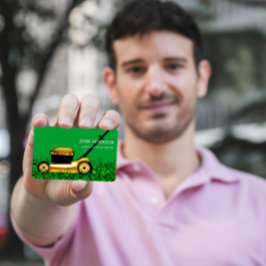 芝生気に園芸草刈りサービス緑 名刺