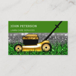 芝生気に園芸草刈りサービス緑 名刺