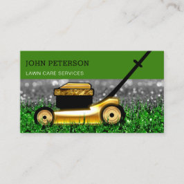 芝生気に園芸草刈りサービス金ゴールドグラ 名刺