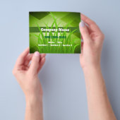 芝生気に園芸造園フライヤー チラシ (手)