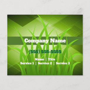 芝生気に園芸造園フライヤー チラシ