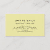 芝生気に園芸風景グラスロゴ花 名刺 (裏面)