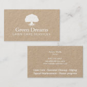 芝生気に地地紙ルート木クラフト 名刺 (正面/裏面)