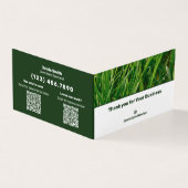 芝生気に折り畳みレビューありがとう名刺 (外部)