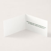 芝生気に折り畳みレビューありがとう名刺 (内部)