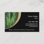 芝生気に景景モダンプロフェッショナルヤードブシン 名刺 (裏面)