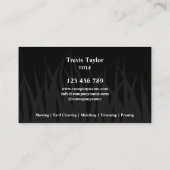 芝生気に景観モダンプロフェッショナルヤード 名刺 (裏面)