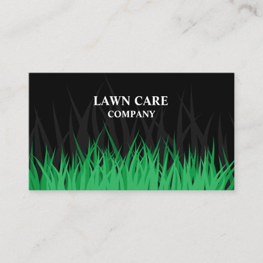 芝生気に景観モダンプロフェッショナルヤード 名刺 (正面)