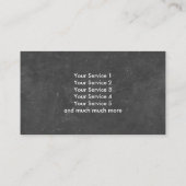 芝生気に板スクリプト 名刺 (裏面)