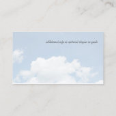 芝生気に自然の芝生翼 名刺 (裏面)