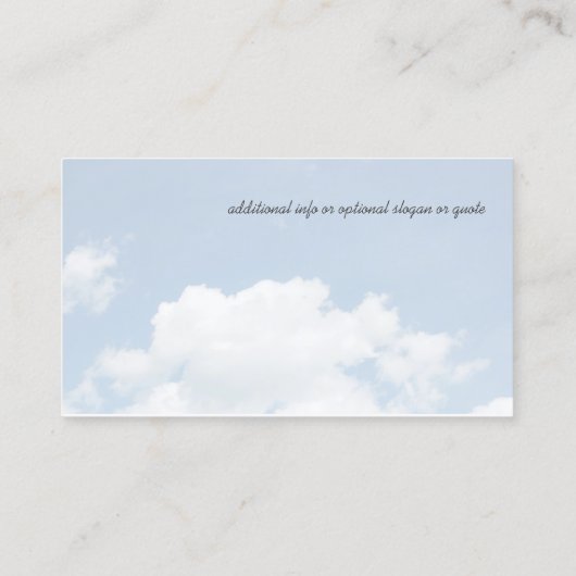 芝生気に自然の芝生翼 名刺 (裏面)