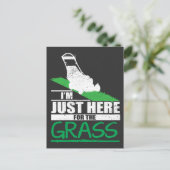 芝生気に芝刈り草の刈り ポストカード (スタンド正面)