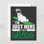 芝生気に芝刈り草の刈り ポストカード (正面/裏面)