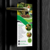 芝生気に草刈りマルチヤード造園 ドアノブサイン