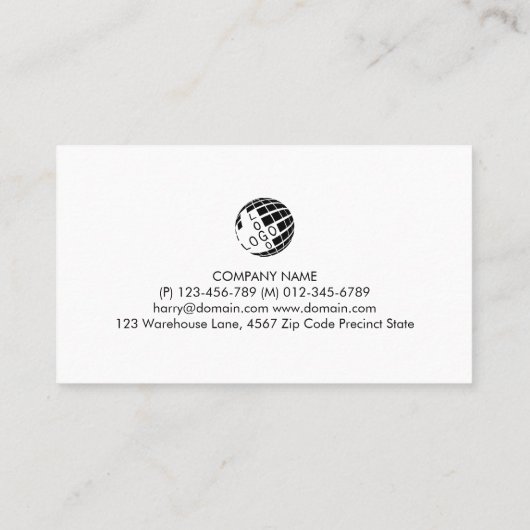 芝生気に草刈り庭師 名刺 (裏面)