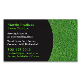 芝生気に草 マグネット名刺