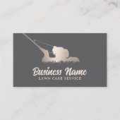 芝生気に造園サーエレガントビス金ゴールド 名刺 (正面)