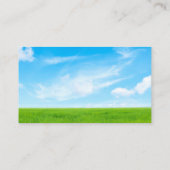 芝生気に造園サービスグラスフィールドグリーン 名刺 (裏面)